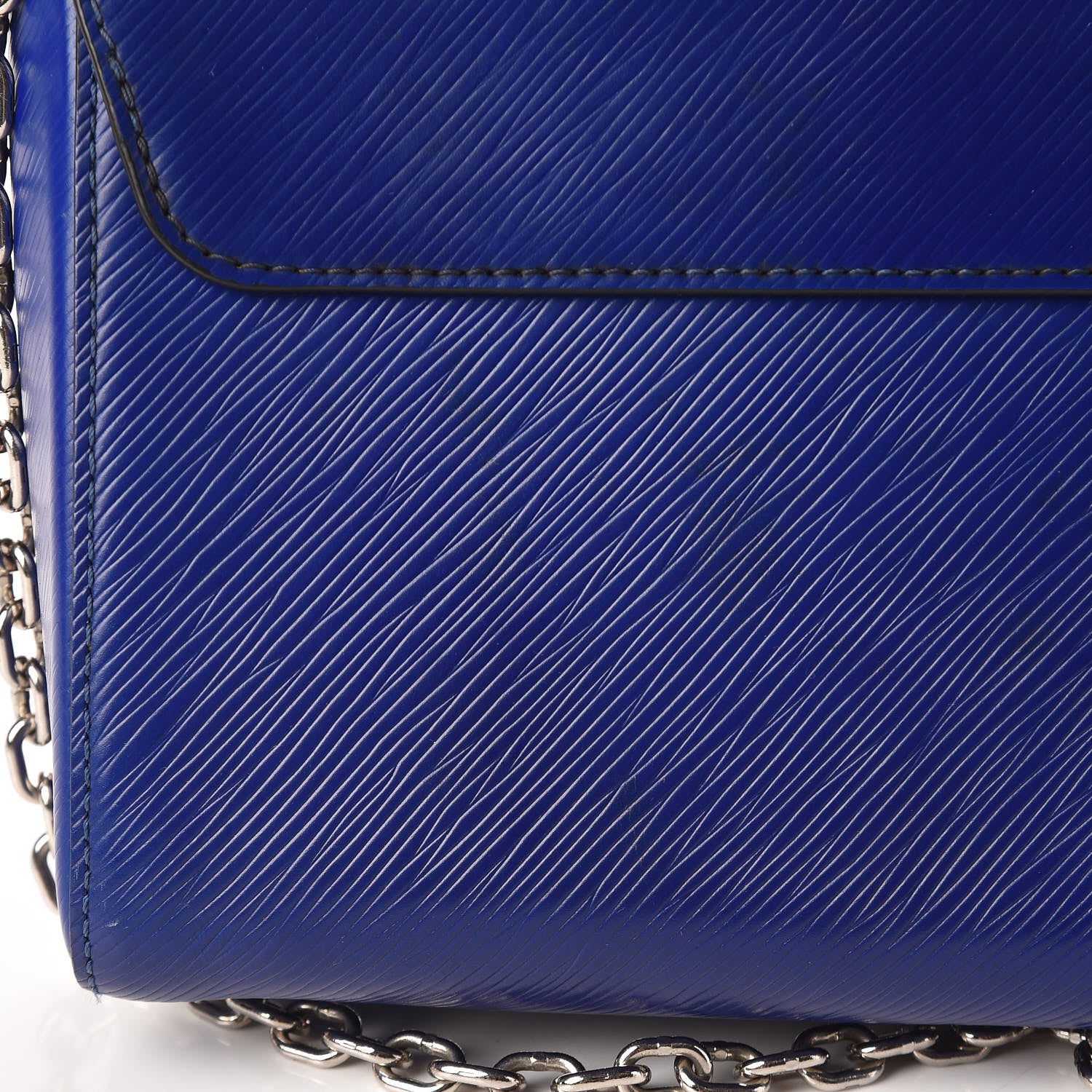 Louis Vuitton Epi Flamingo Twist Shoulder Bag MM Blue 10 of 14