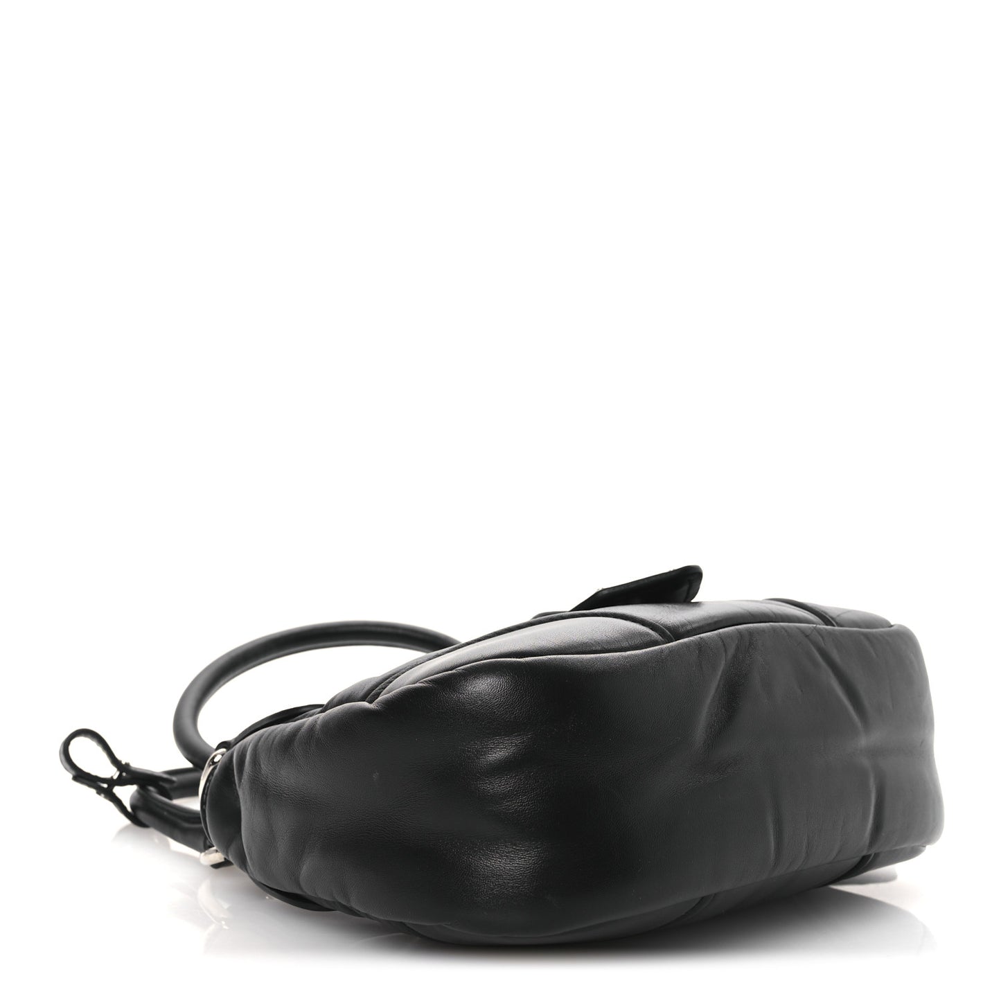 Nappa Soft Padded Re-Edition 2002 Moon Bag Black
