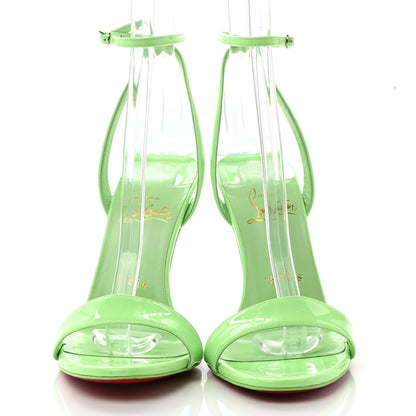 Christian Louboutin Patent Loubigirl 100 Sandals 37 Neon Green 2 of 9