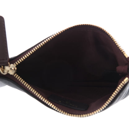 Chanel Caviar Chevron Quilted Small Cosmetic Case Black 5 of 7