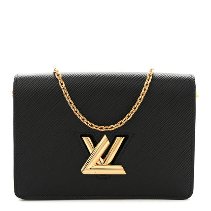 Louis Vuitton Epi Twist Belt Chain Wallet Black 1 of 11