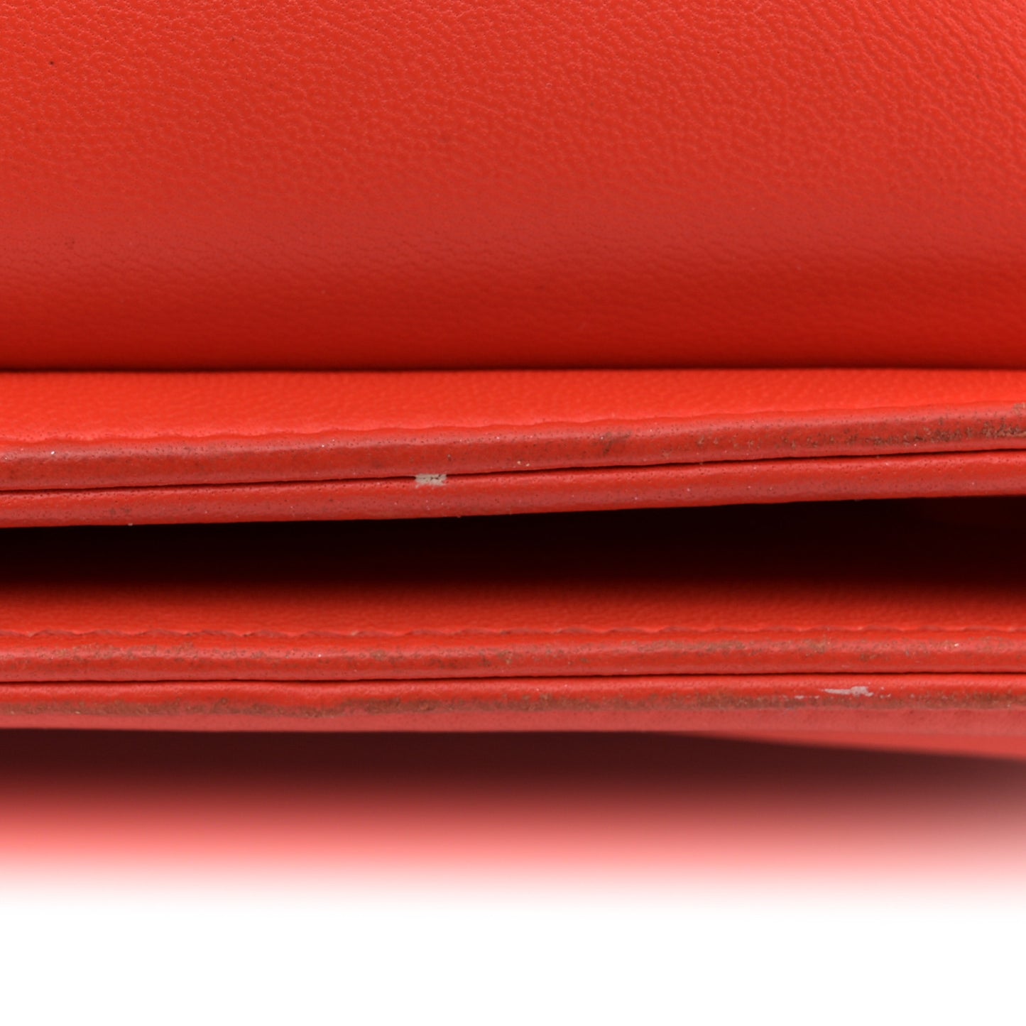 Calfskin Chevron Quilted New Medium Boy Flap Orange