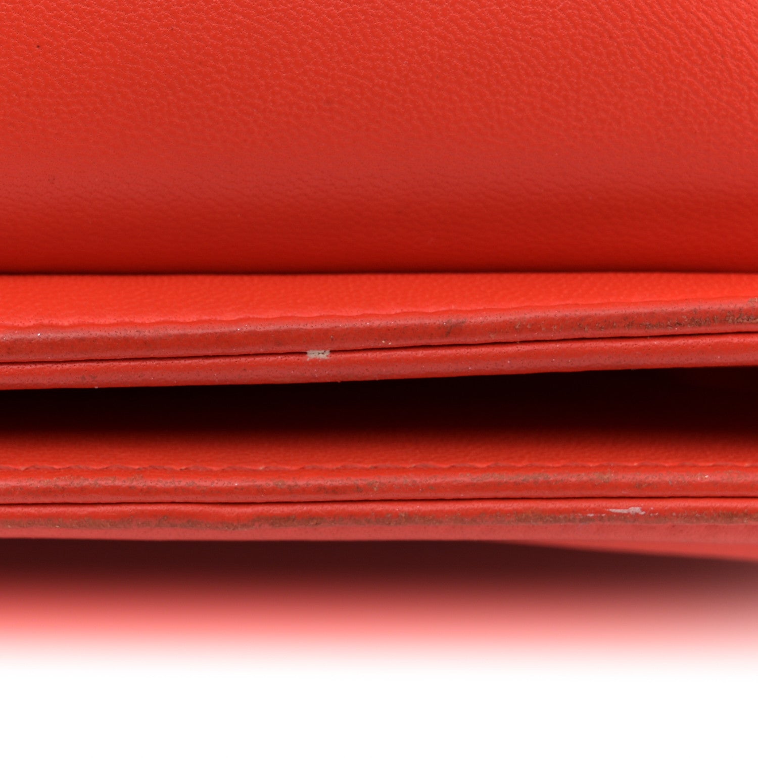 Chanel Calfskin Chevron Quilted New Medium Boy Flap Orange 20 of 21