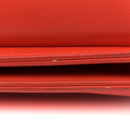 Chanel Calfskin Chevron Quilted New Medium Boy Flap Orange 20 of 21