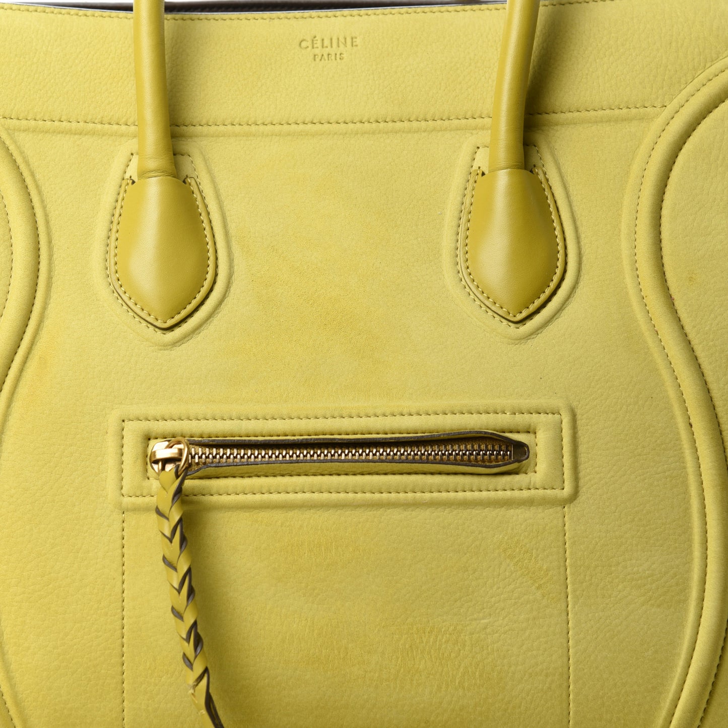 Nubuck Medium Phantom Luggage Chartreuse