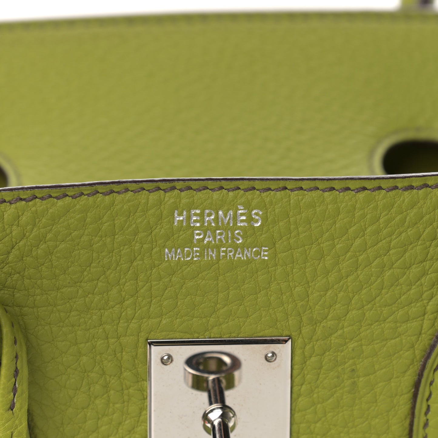 Togo Birkin 35 Vert Anis
