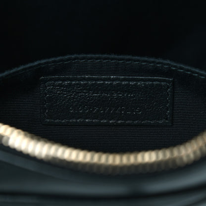 Saint Laurent Calfskin Matelasse Monogram Lou Camera Bag Black 7 of 9