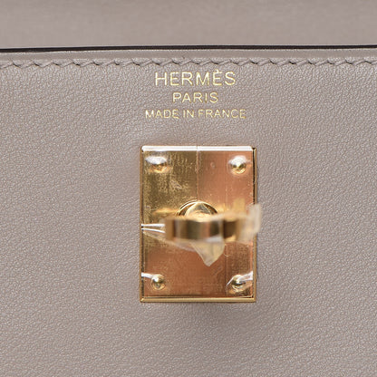 Hermes Swift Kelly Retourne 25 Gris Asphalte 9 of 34