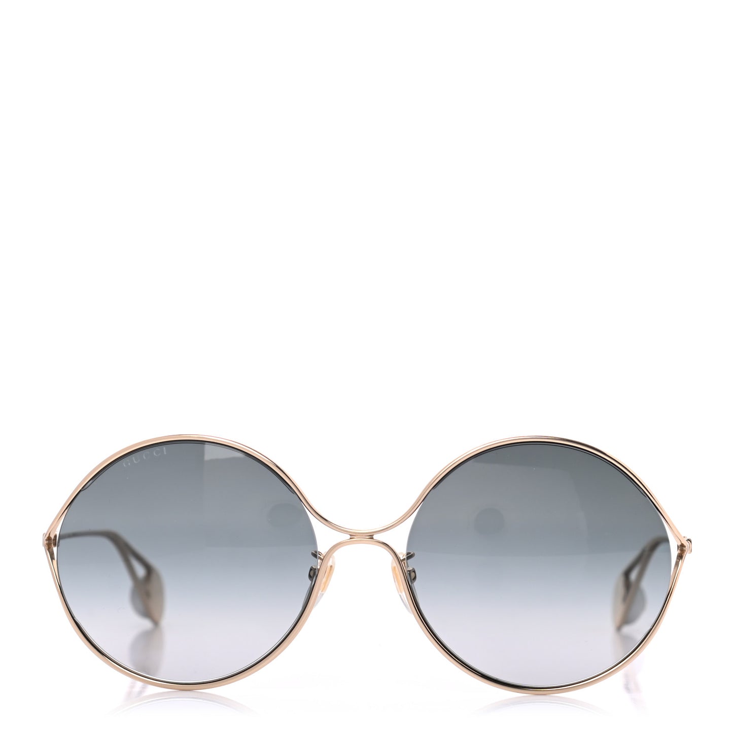 Round Pearl Tip Sunglasses GG0253S Gold