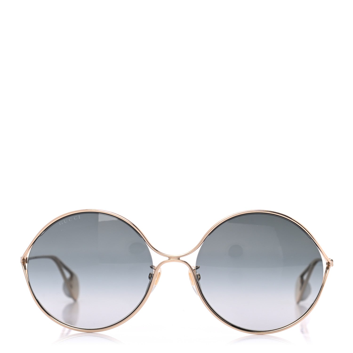 Gucci Round Pearl Tip Sunglasses GG0253S Gold 2 of 6
