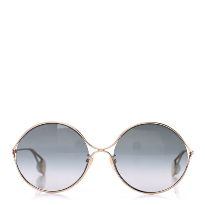 Gucci Round Pearl Tip Sunglasses GG0253S Gold 2 of 6