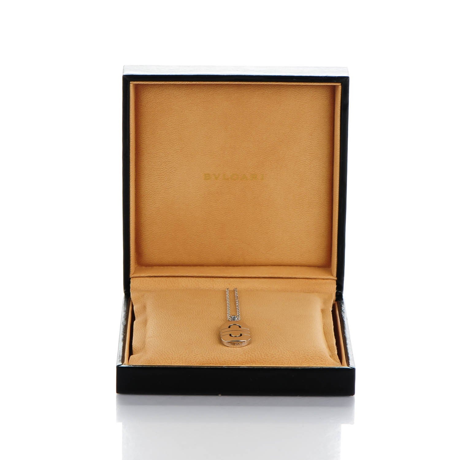 Bulgari 18K White Gold Parentesi Pendant Necklace 7 of 7