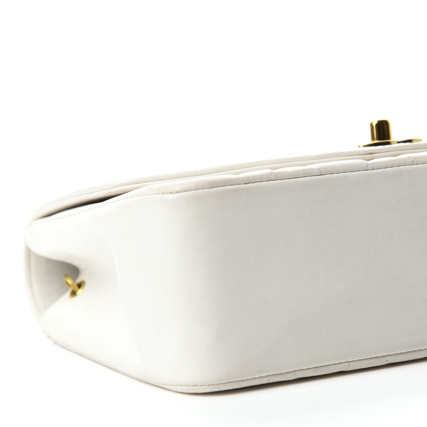 Chanel Lambskin Quilted Small Single Flap White 6 of 15