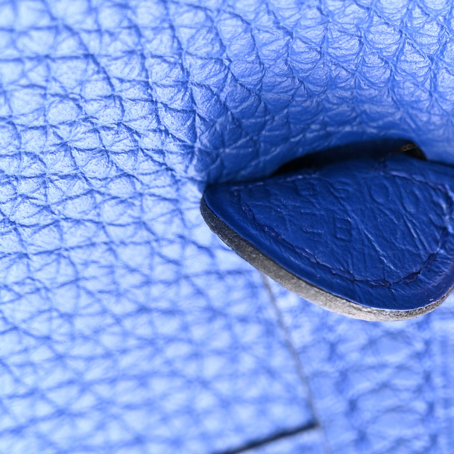 Hermes Taurillon Clemence Evelyne TPM Bleu Royal 7 of 10