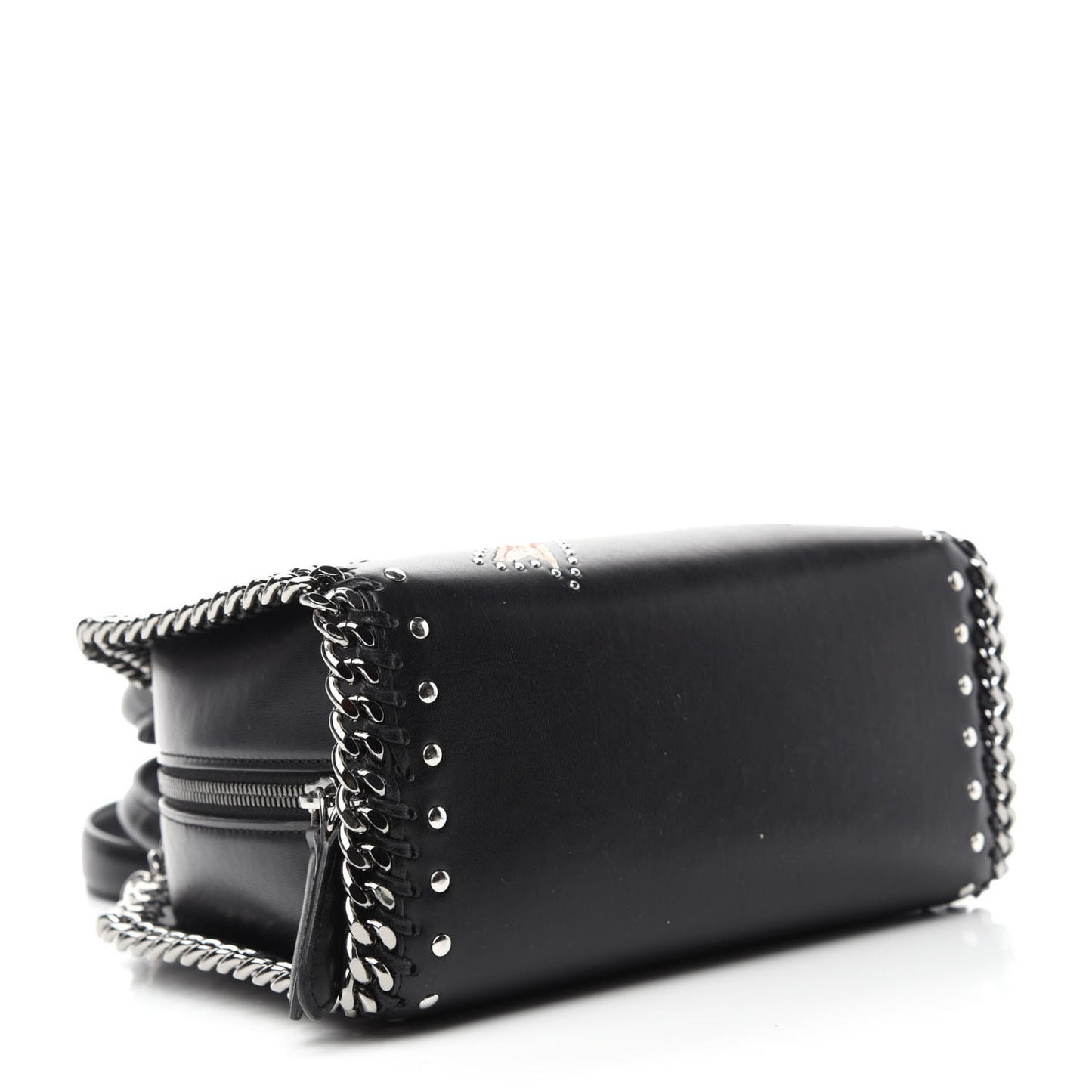 Eco Alter Nappa Mini Falabella Box Bird Top Handle Bag Black