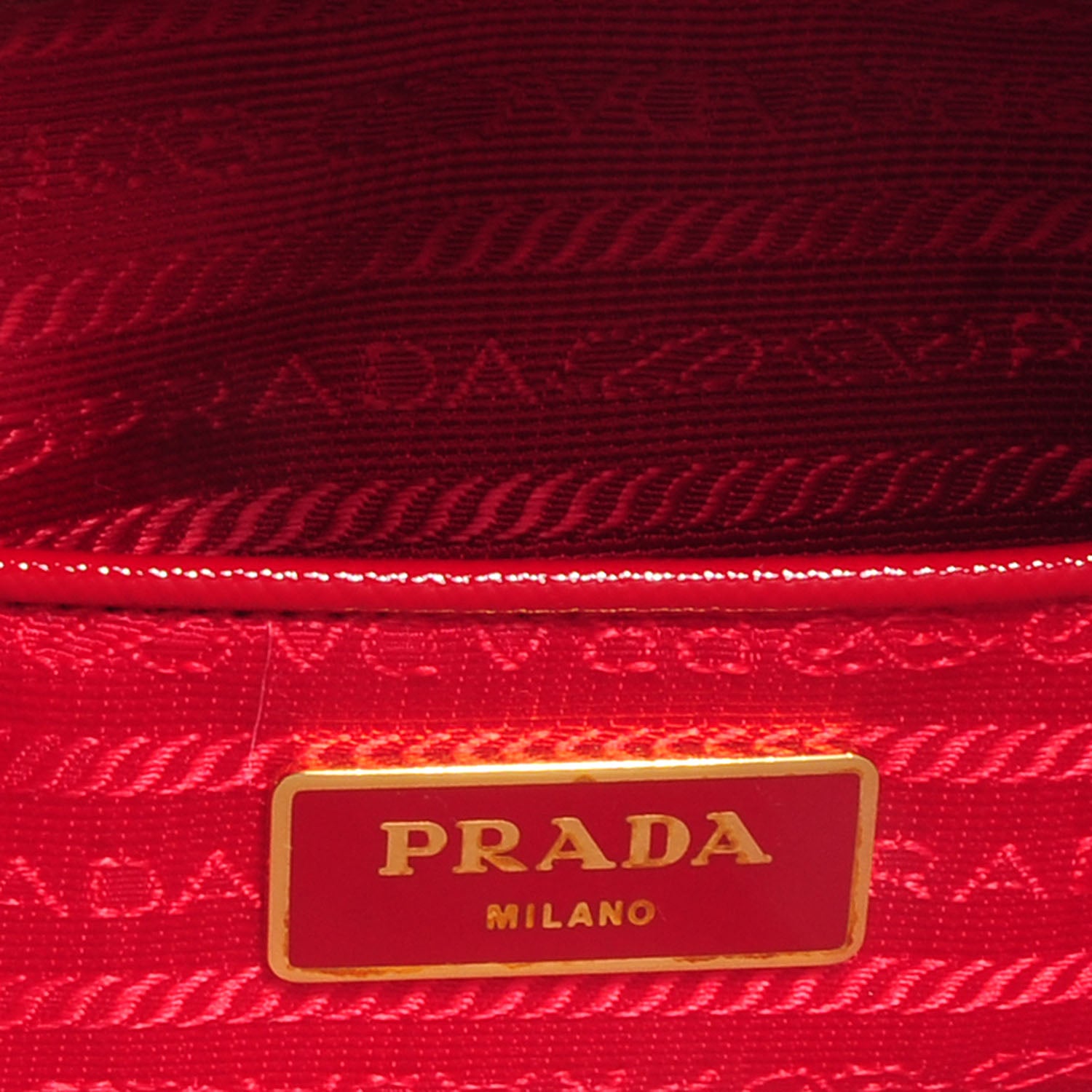 Prada Saffiano Vernice Tote Rosso 8 of 11