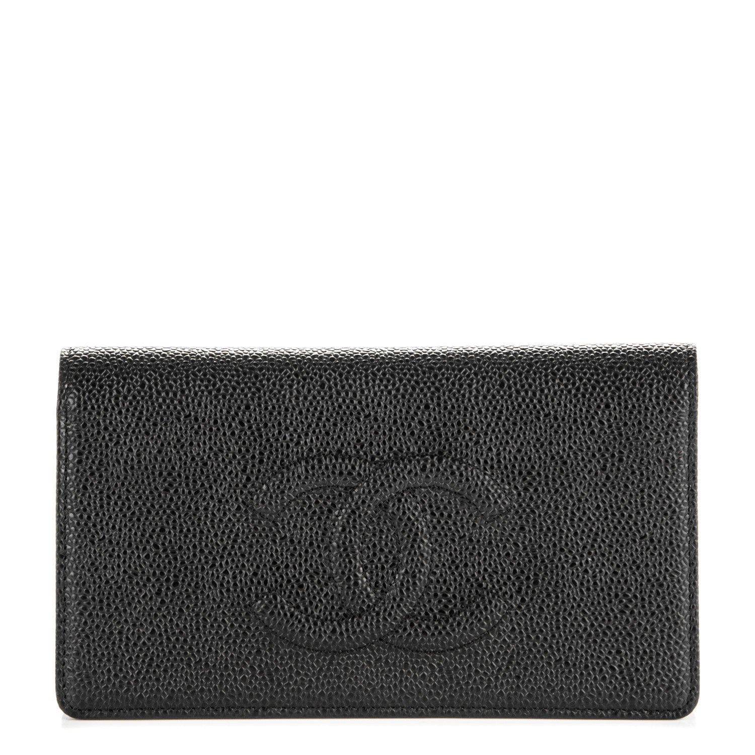 Chanel Caviar Timeless CC Yen Wallet Black 1 of 8