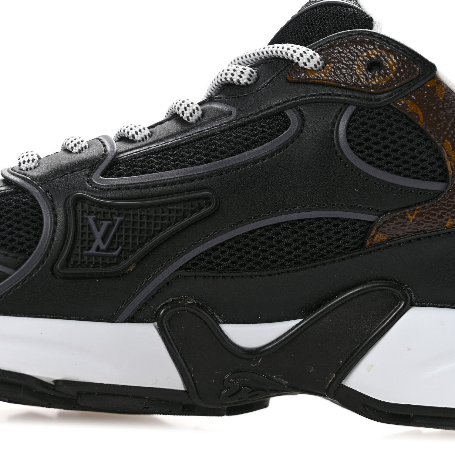 Louis Vuitton Mesh Monogram LV Olympia Sneakers 37 Black 12 of 13