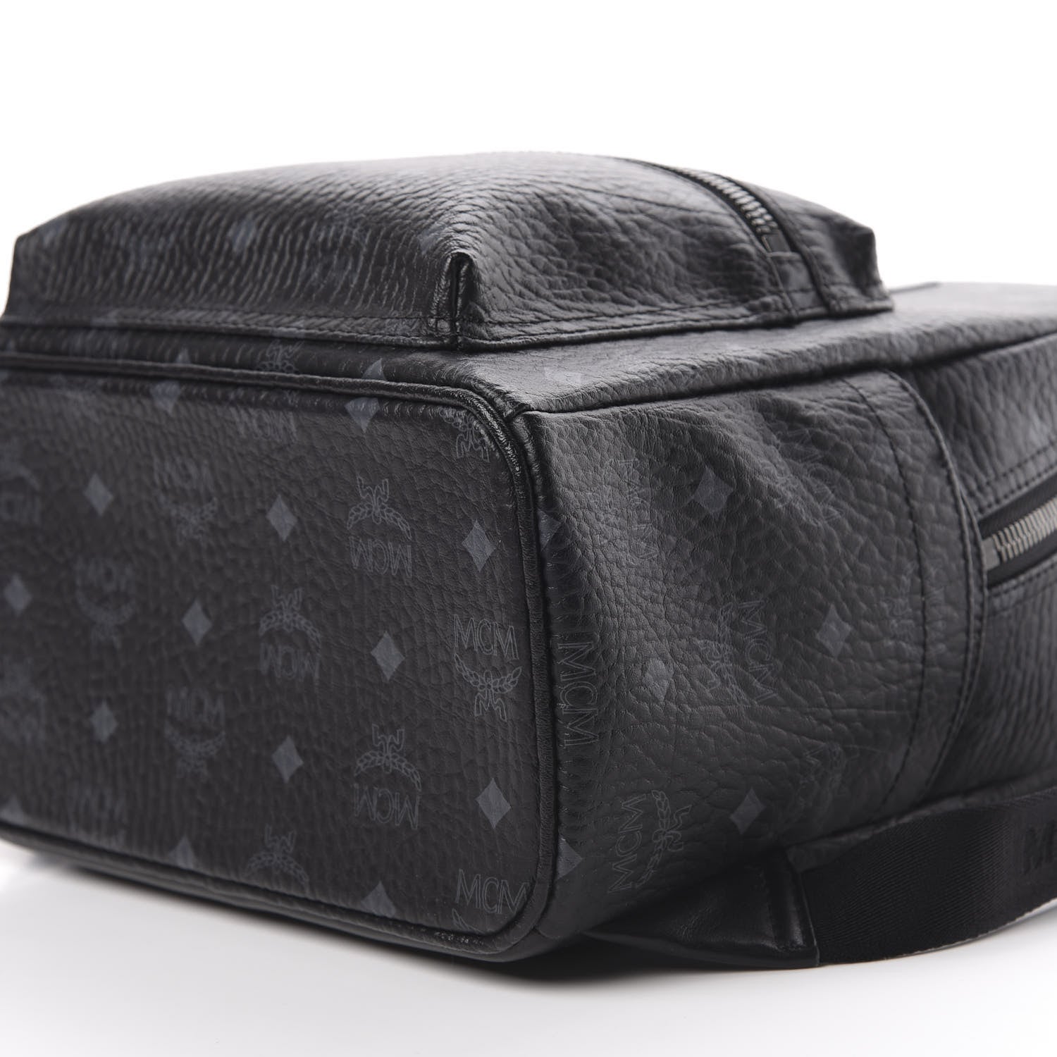 MCM Visetos Small Stark Backpack Black 6 of 10