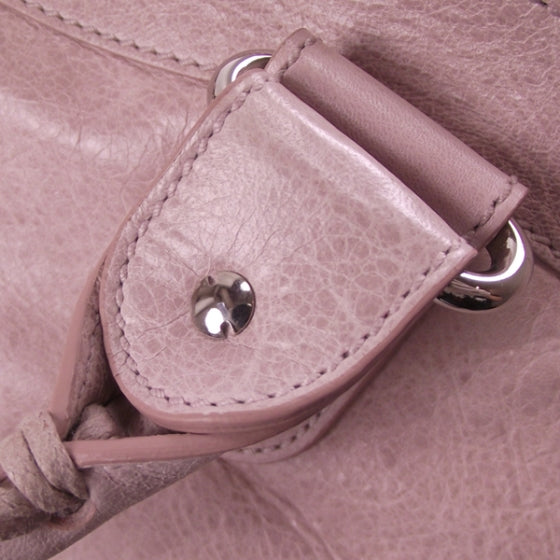 Agneau Giant 21 Silver Hardware Part Time Bois de Rose