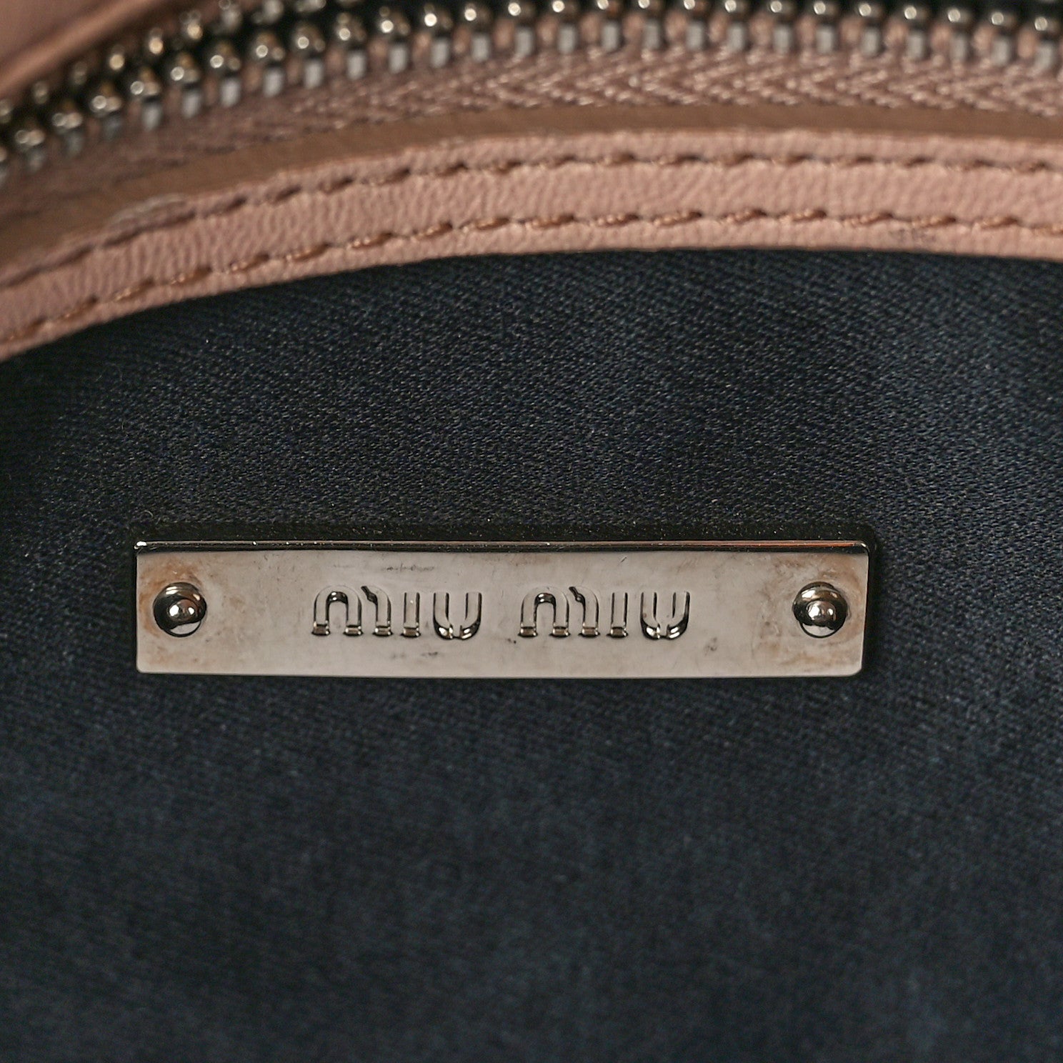 Miu Miu Nappa Matelasse Crystal Flap Clutch Cammeo 5 of 10