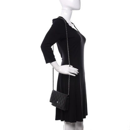 Chanel Caviar Quilted Wallet On Chain WOC Black 2 of 12