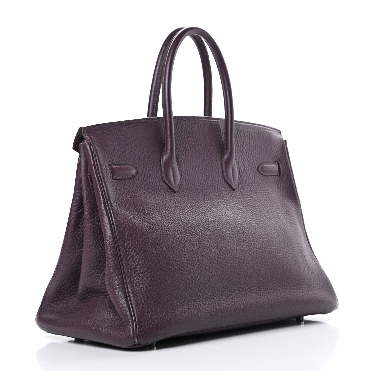 Hermes Taurillon Clemence Birkin 35 Raisin 3 of 44