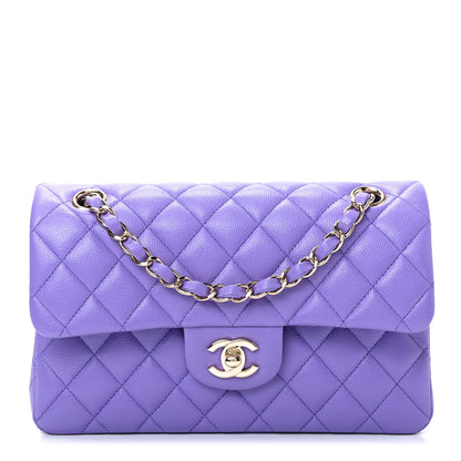 Chanel Caviar Quilted Small Double Flap Purple 1 of 10