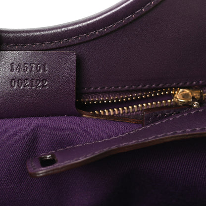 Gucci Calfskin Horsebit Embossed Shoulder Bag Purple 7 of 10