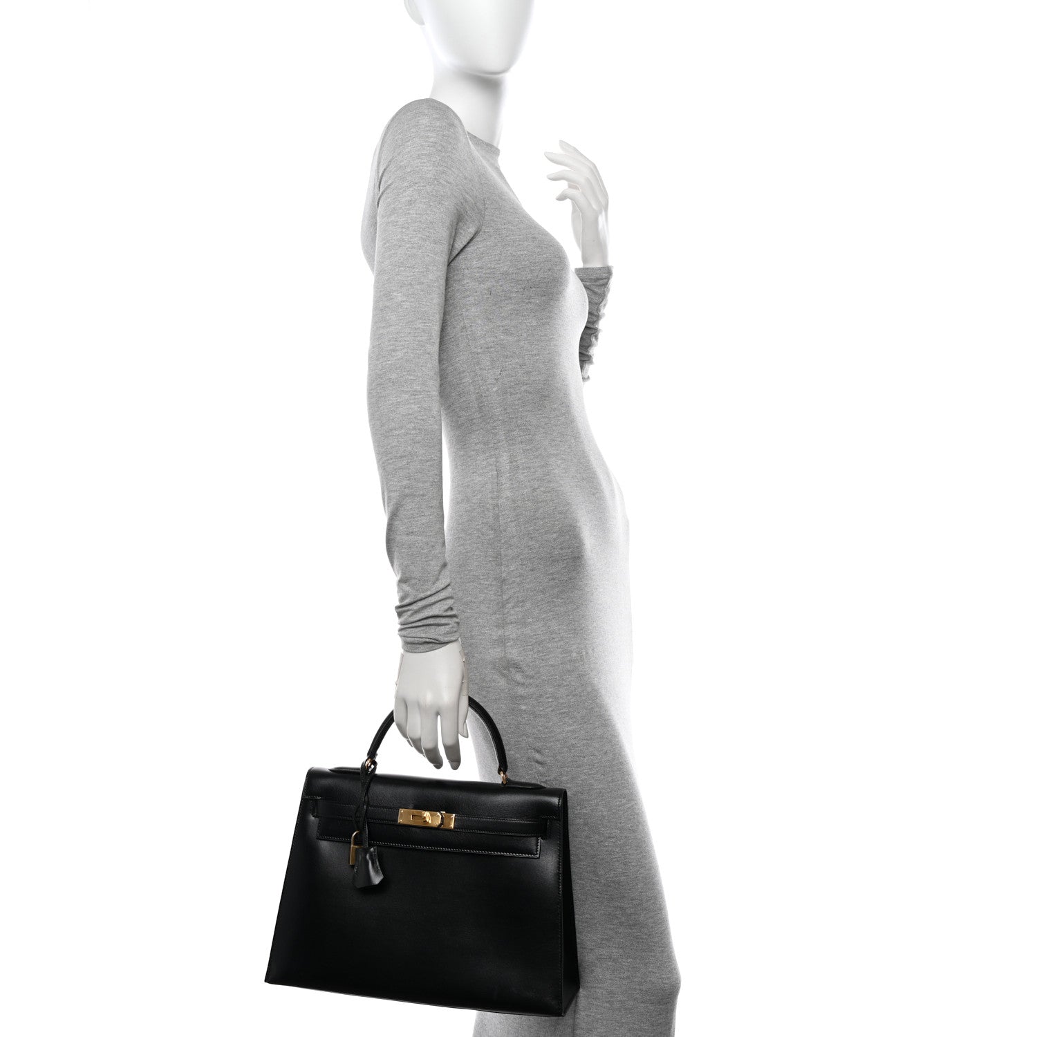 Hermes Box Kelly Sellier 32 Black 2 of 16