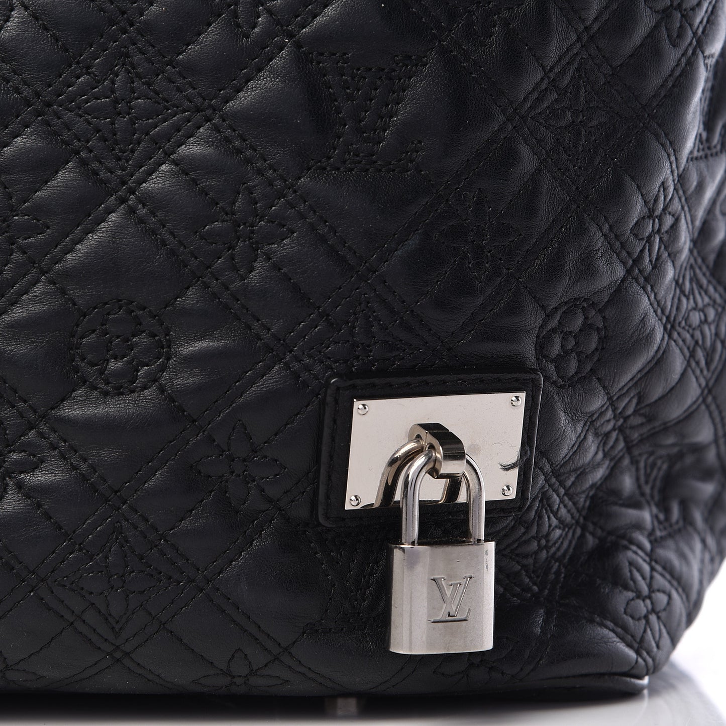 Monogram Lambskin Antheia Lilia GM Black