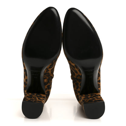 Saint Laurent Suede Lou 75 Ankle Boots 40 Leopard 6 of 9