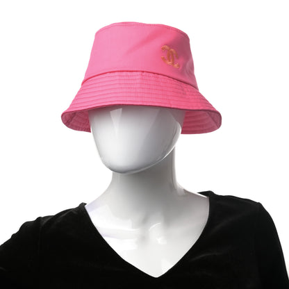 Chanel Canvas CC Bucket Hat L Pink 2 of 8