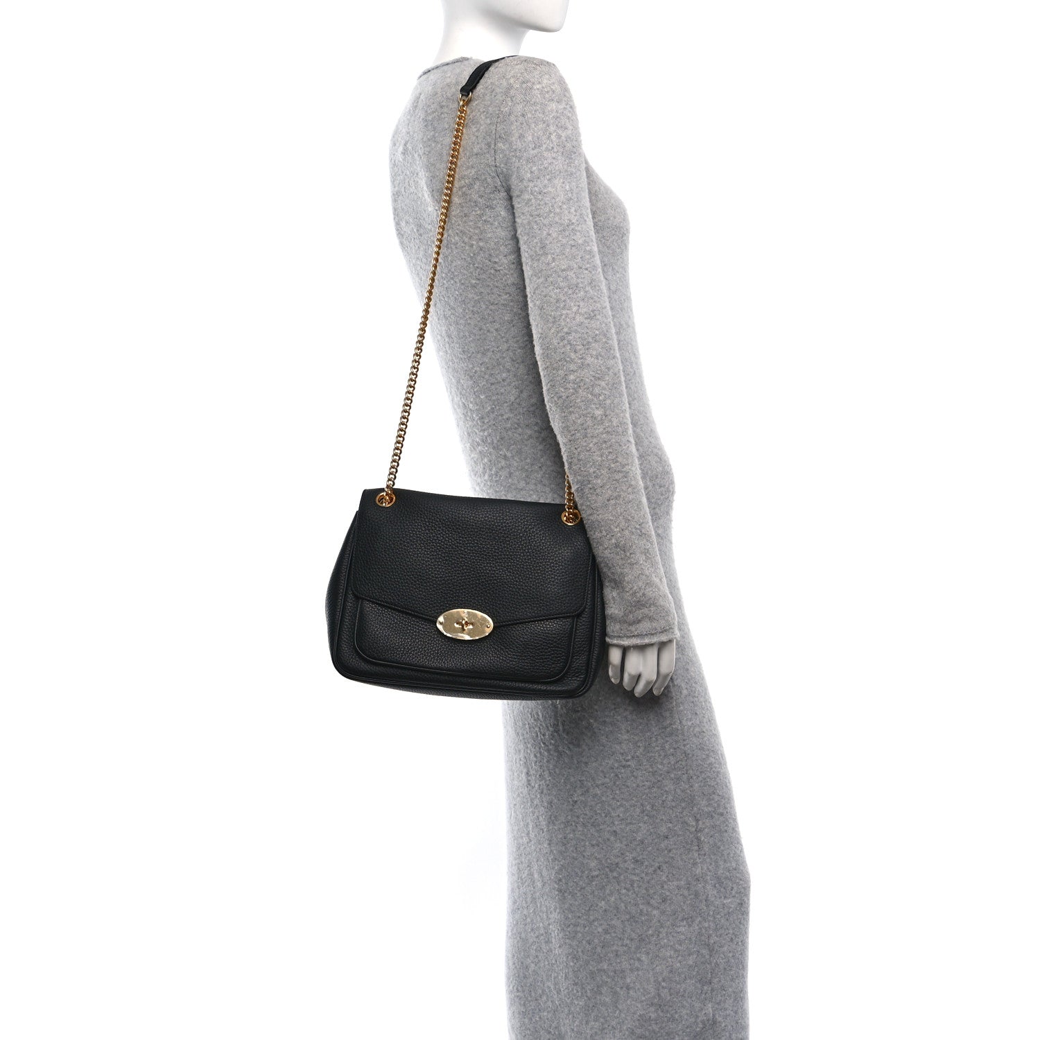 Mulberry Heavy Grained Calfskin Darley Satchel Black 2 of 9