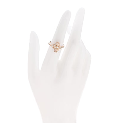 Tiffany 18K Rose Gold Diamond Fleur de Lis Ring 52 6 2 of 4