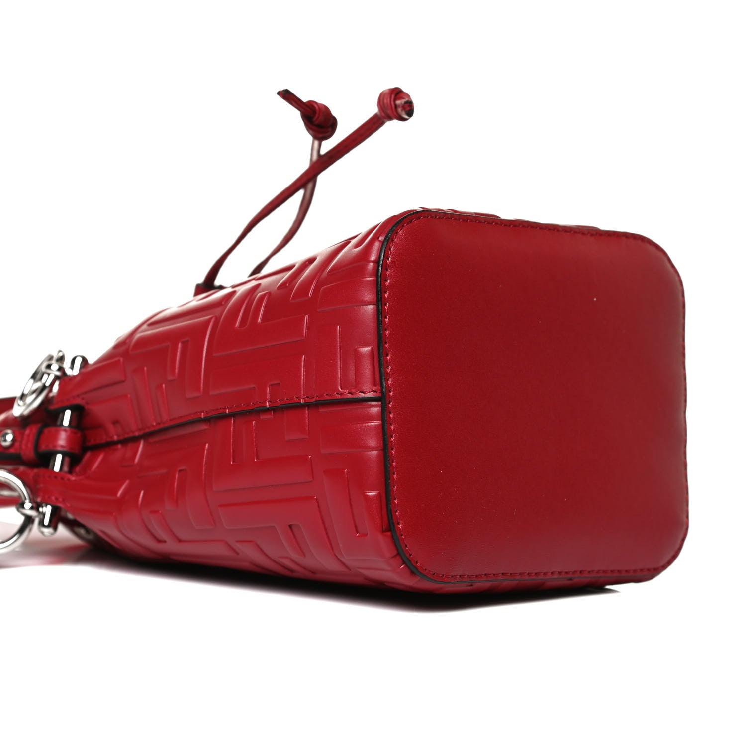 Fendi Vitello Liberty F is Fendi FF 1974 Embossed Mini Mon Tresor Bucket Bag Fragola 10 of 13