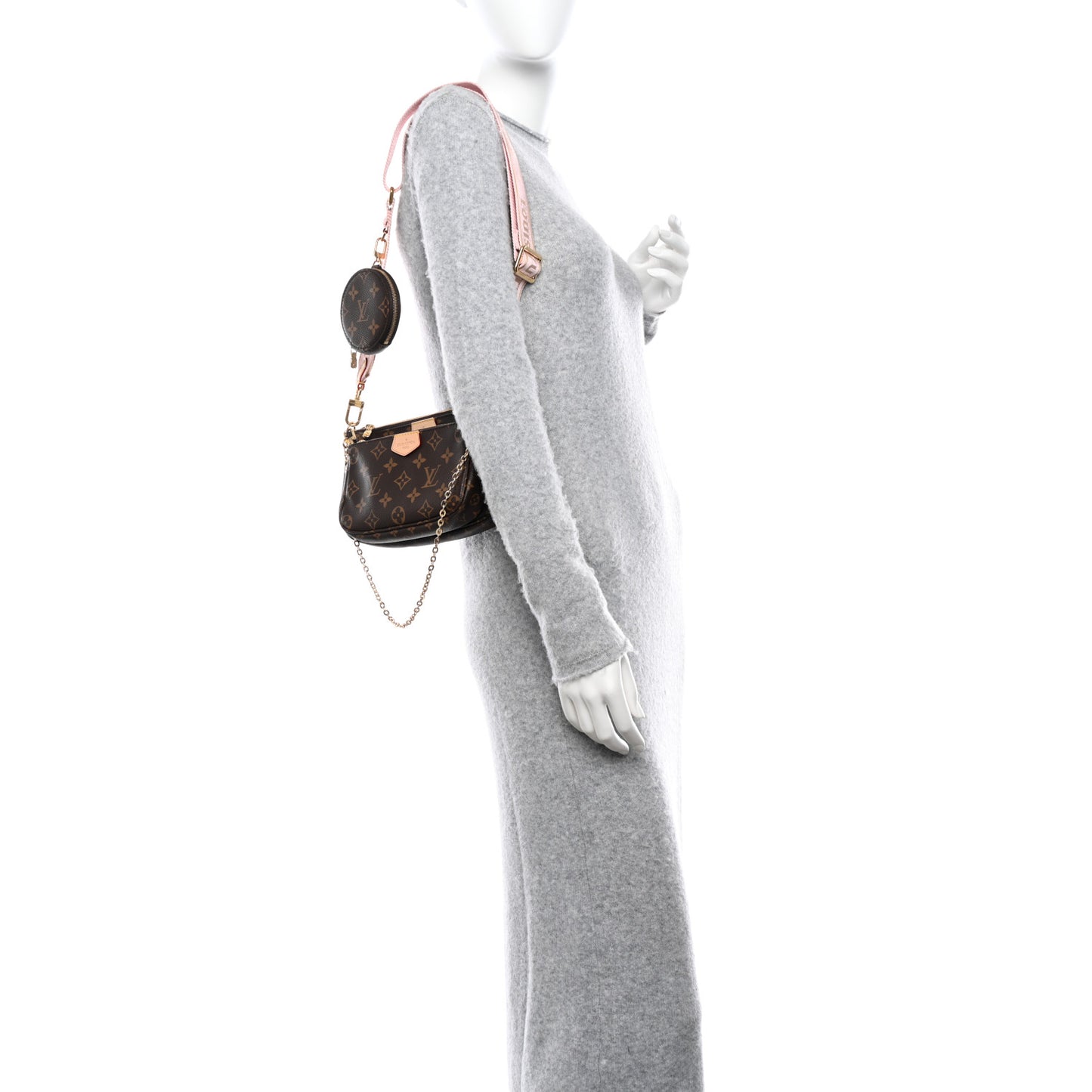 Monogram Multi Pochette Accessories Rose Clair