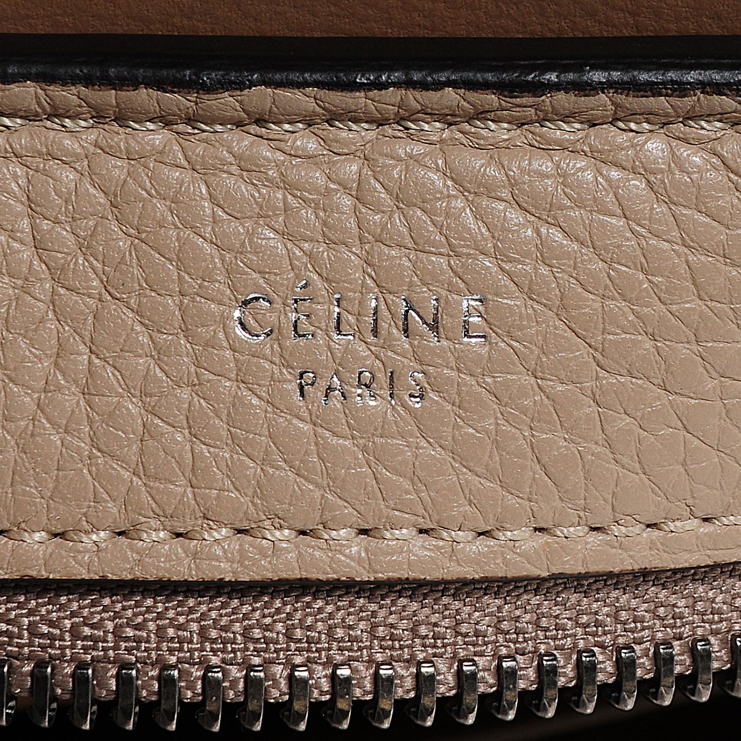 Drummed Calfskin and Suede Large Trapeze Dune