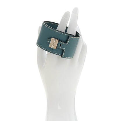 Hermes Swift Sac a Depeche Bracelet M Blue Jean 2 of 6