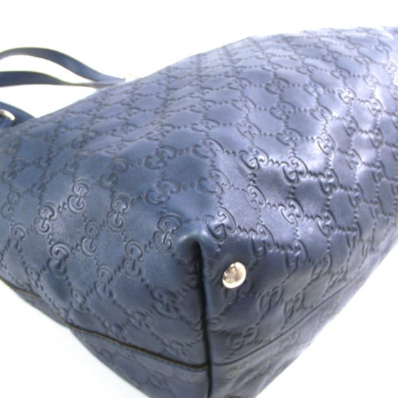 Guccissima Medium Icon Bit Tote Blue