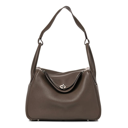 Hermes Taurillon Clemence Lindy 30 Etoupe 1 of 11