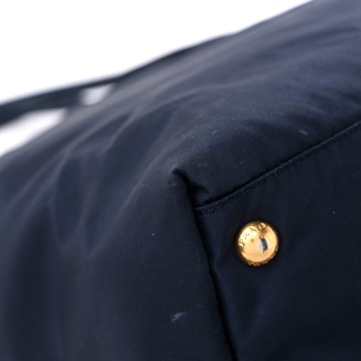 Prada Tessuto Nylon Saffiano Tote Blue 10 of 18