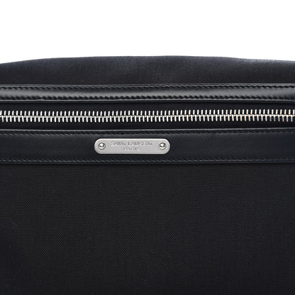 Saint Laurent Canvas Calfskin City Belt Bag Black 9 of 9