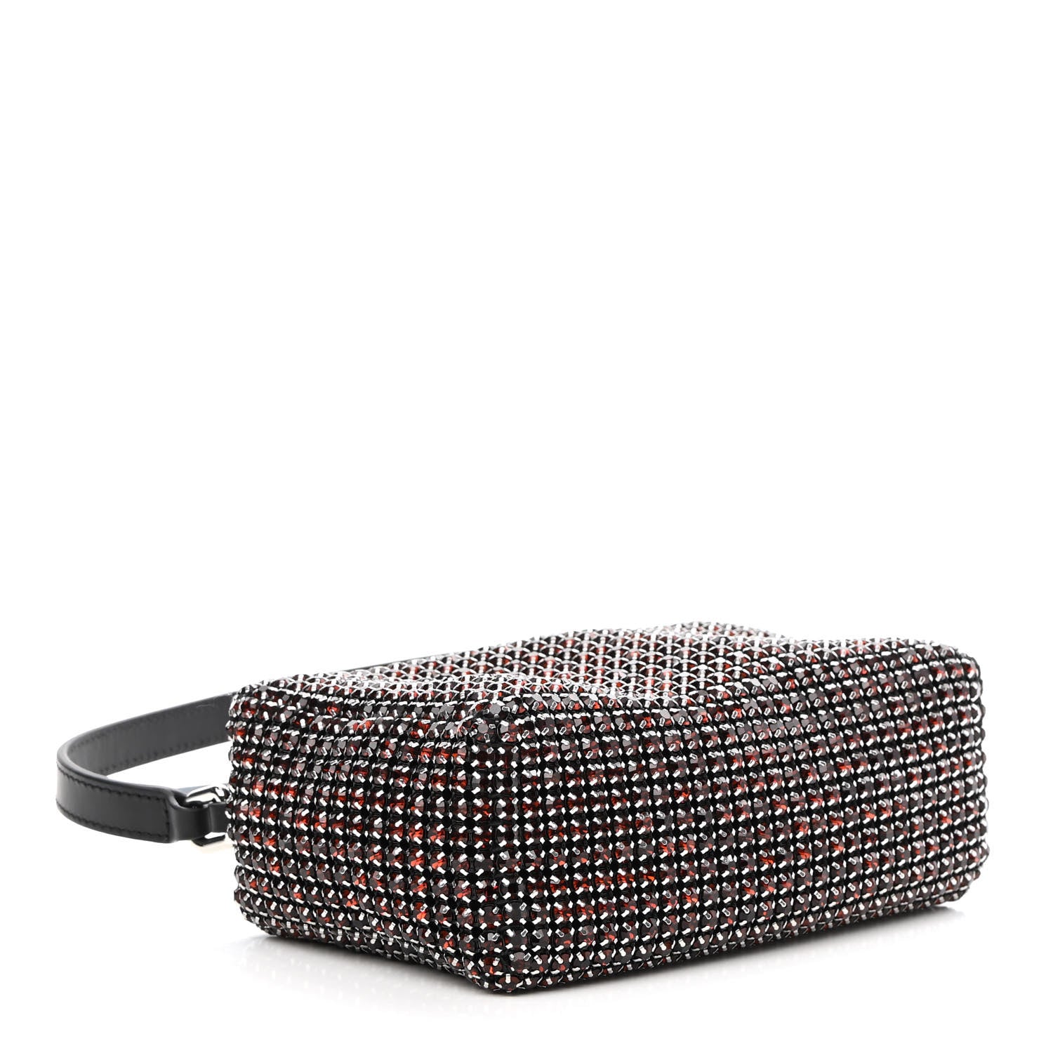 Alexander Wang Mesh Crystal Rhinestone Mini Heiress Pouch Cola 4 of 8