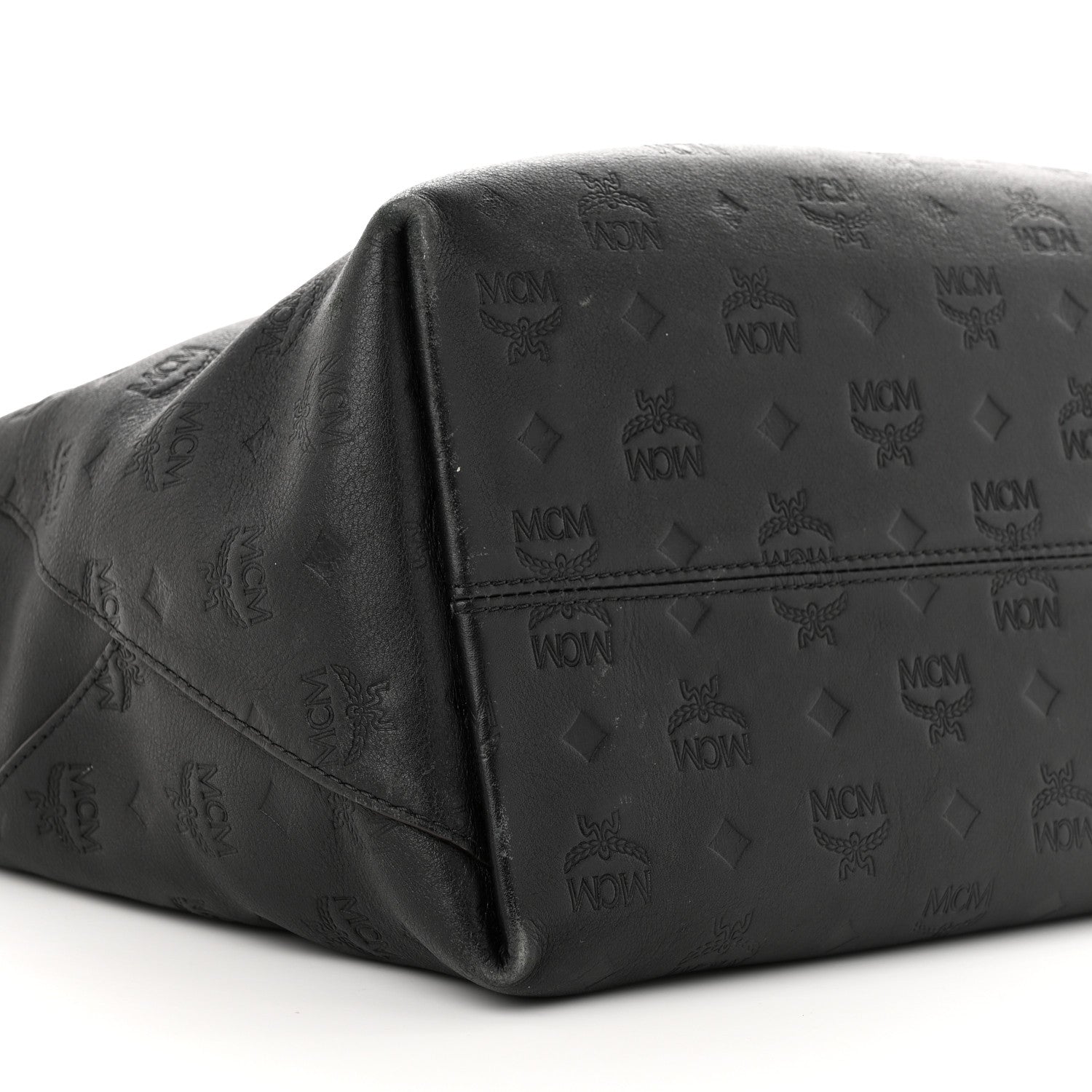 MCM Calfskin Ottomar Large Klara Hobo Black Black 9 of 12