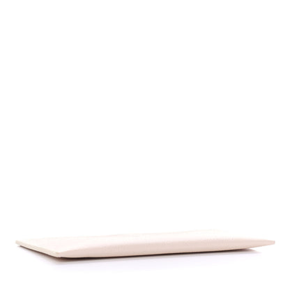 Louis Vuitton Calfskin Felicie Chain Wallet Card Holder Insert Cream 3 of 4