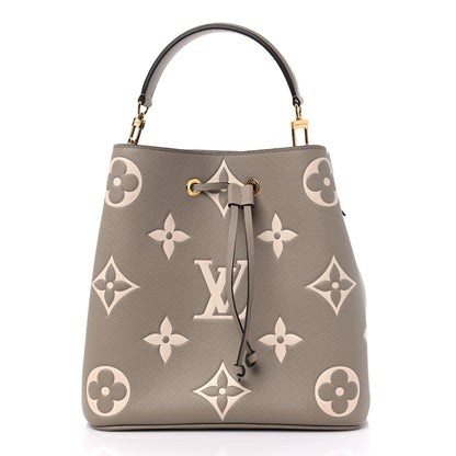 Louis Vuitton Empreinte Monogram Giant Neonoe MM Tourterelle Creme 3 of 9