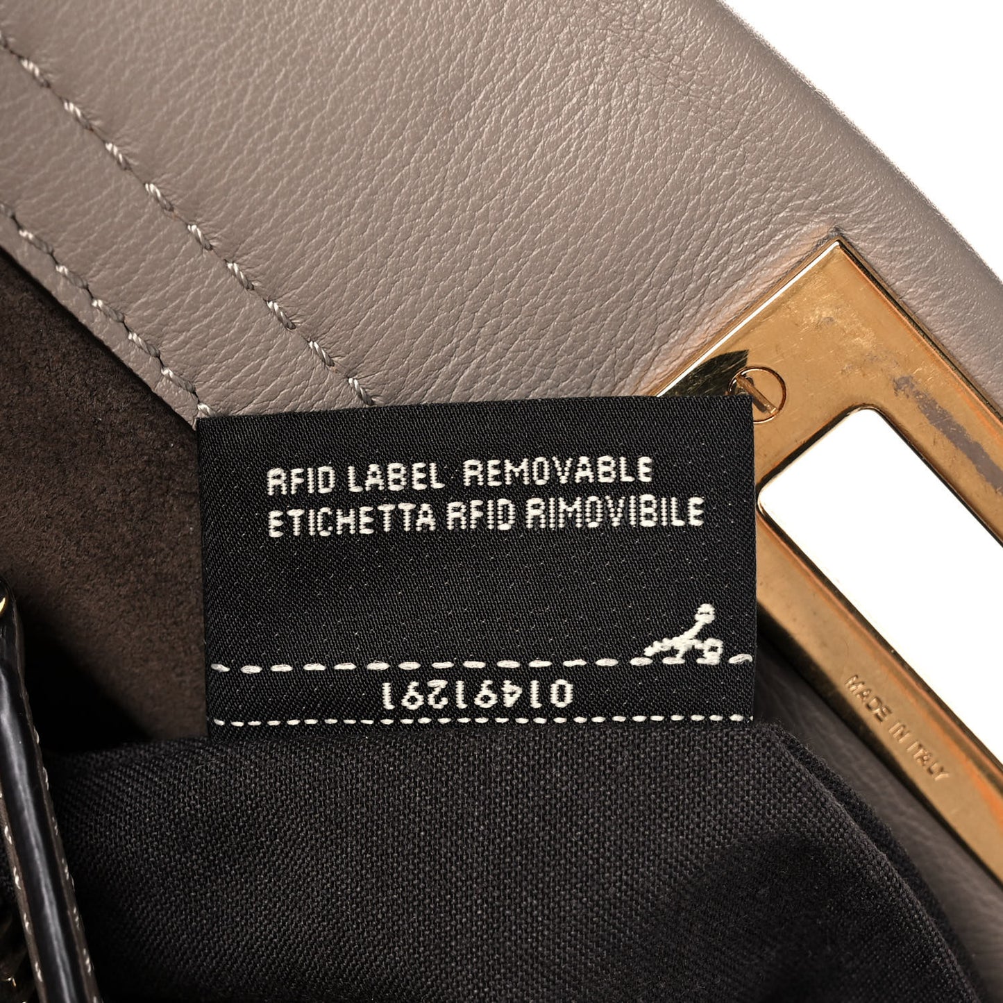 Vitello Seta Plexiglass Tortoise Medium Peekaboo Iconic Satchel Tortora