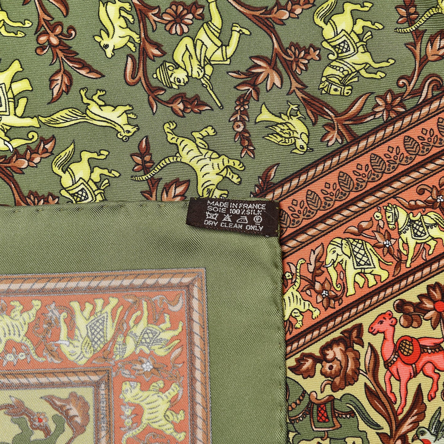 Silk Chasse En Inde Scarf 90