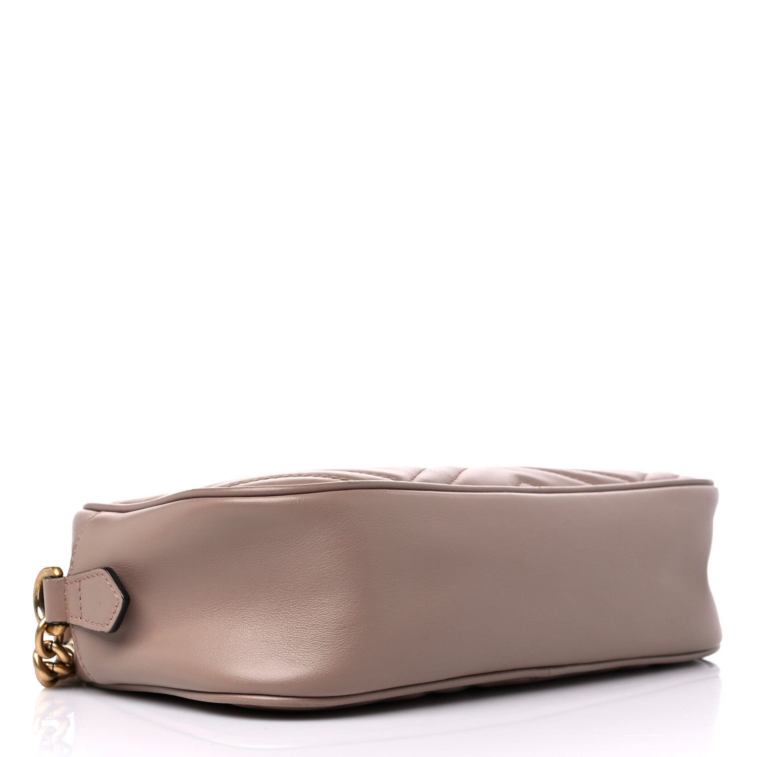Gucci Calfskin Matelasse Small GG Marmont Chain Shoulder Bag Porcelain Rose 4 of 10